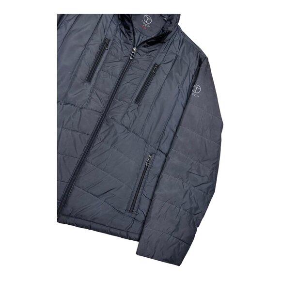 TUMI TECH Insulated Light Winter Designer Puffer Casual Jacket Mens Medium - Picture 5 of 5